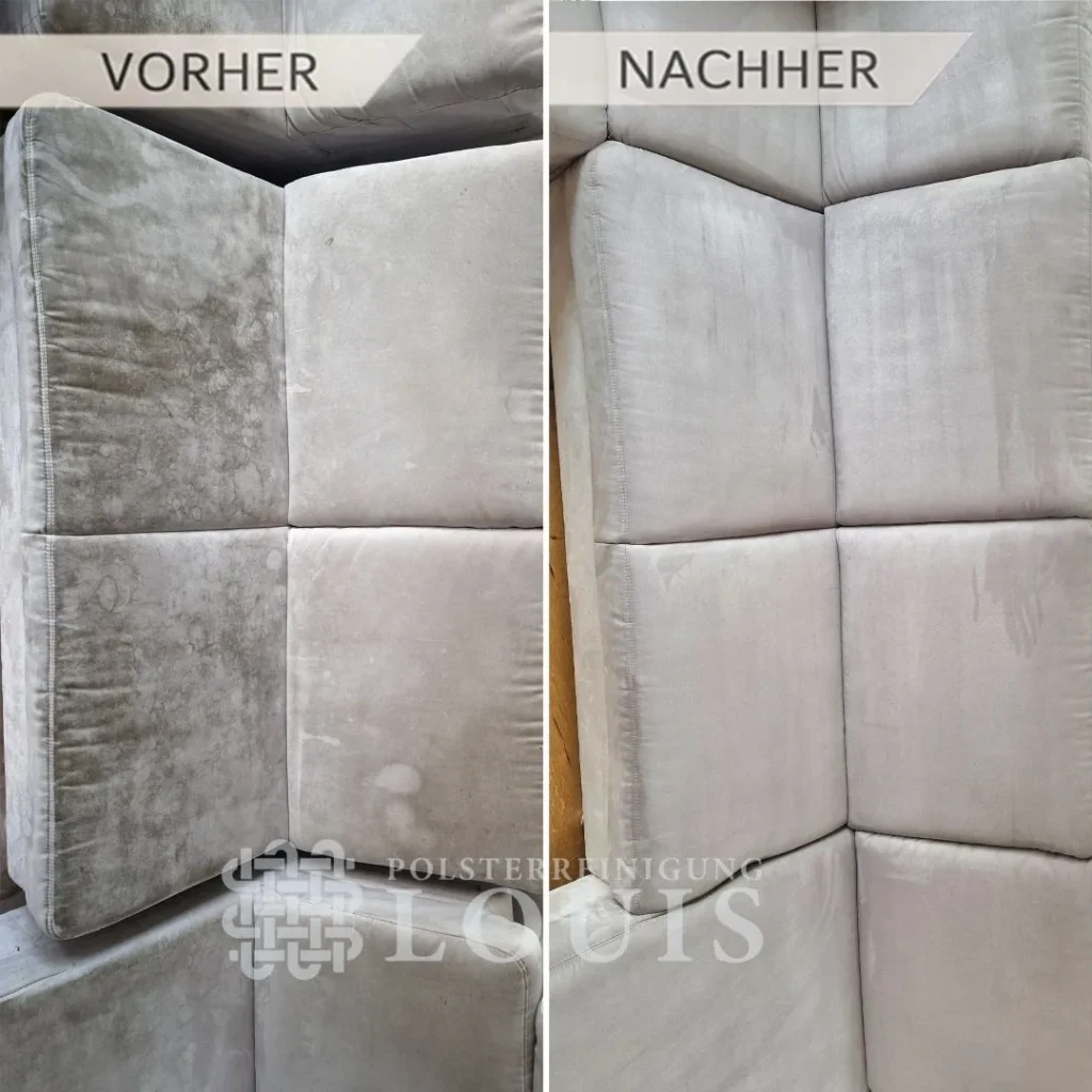 Polsterreinigung muenchen vorher nachher - Polsterreinigung Louis München