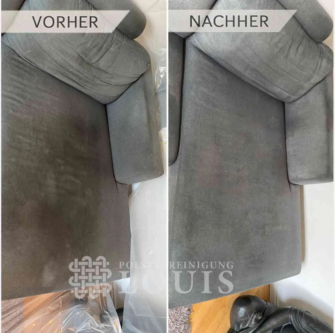 Professionelle polsterreinigung vorher nachher - Polsterreinigung Louis München